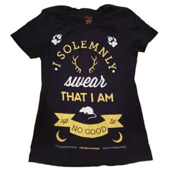 Harry Potter Women's SM I Solemnly Swear That I Am Up To No Good Graphic T-shirt - Picture 1 of 4